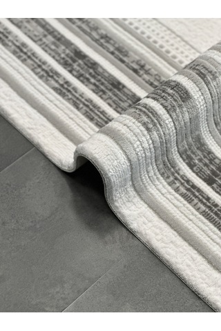 Woolen Halı Palace Modern Akrilik Halı 4855 Grı Renkli