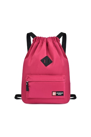 İpli Sırtçantası Öğrenci Rahat Sırtçantası Da Bisiklet Çıkspor Büyük Kapasiteli Naylon Sırtçantası Rose Red