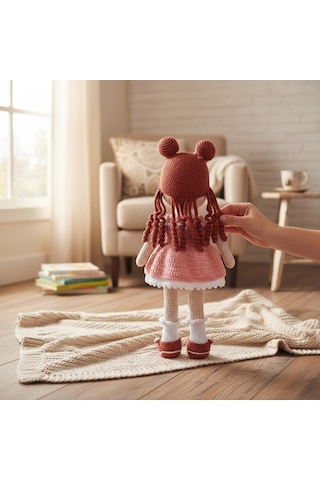 Amigurumi Oyuncak Bebek El Örgüsü Uyku Ve Oyun Arkadaşı Çok Renkli