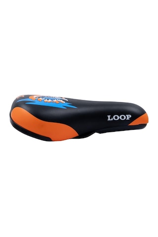 Loop Zy-9404-a Sele 235x155mm 450gr Çocuk Bisiklet Selesi 16-20 Jant Uyumlu Siyah Turuncu Renk