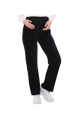 Luvmabelly Myra8511 Beli Ayarlanabilir Kışlık Kadife Hamile Pantolonu -lacivert-lacivert
