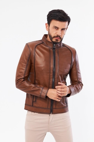 Derinss Der198 Hakiki Deri Erkek Taba Mont 001