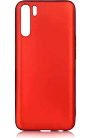 Oppo Reno 3 Kılıf Esnek Yapılı İnce Slim Silikon Kapak Ryc/premier Kirmizi