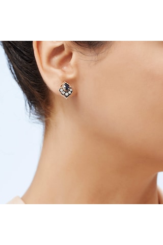 Altınbaş Elmas Safir Küpe N11.184