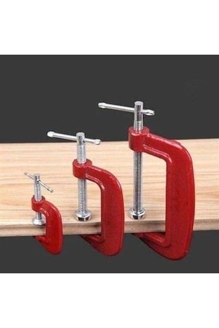 Doğrama Ve Metal Sıkma Sıkıştırma İçin 3lü Mini Mengene Aparat Bayi Depom
