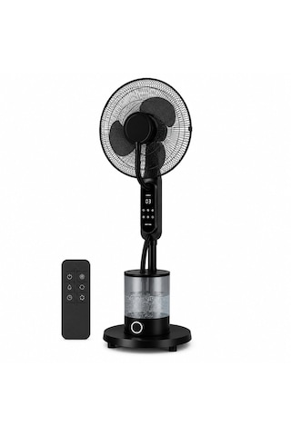 16 İnç Buharlı Vantilatör, 4l Su Hazneli Ayaklı Fan, Uzaktan Kumandalı, Led Ekranlı, 3 Hız Kademeli, 3 Modlu, Nemlendirici Özellikli, Salınımlı Sessiz Vantilatör
