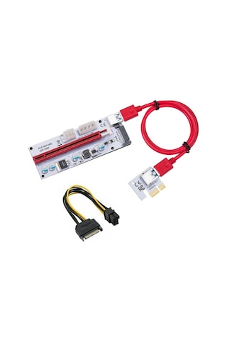 Ver008s Riser Kart - Pcı-ex 1x To 16x Usb 3.0 Ekran Kartı Uzatma Mining Adaptörü