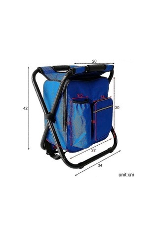 Bloomnest Sırt Çantalı Kamp Sandalyesi - Su Geçirmez Balıkçılık Tabure, Kamp/mangal/piknik İçin Hafif Yalıtımlı Sandalye A1168 Altın-siyah Altın - Siyah