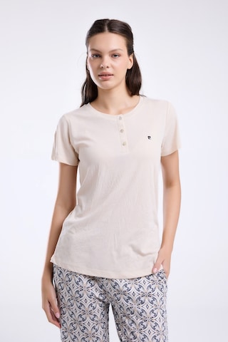Pierre Cardin Kadın Krem Pijama Takımı Pc8961-s-v1 Krem