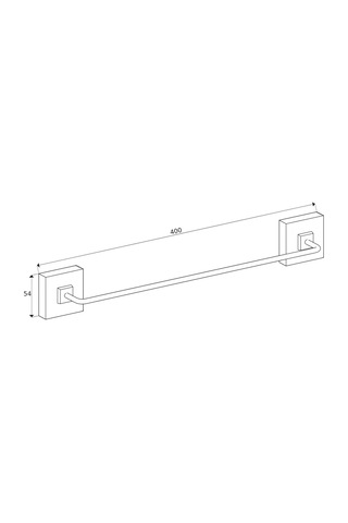 Sas Delmeye Son Yapışkanlı Banyo Mutfak Uzun Havluluk Askısı Krom