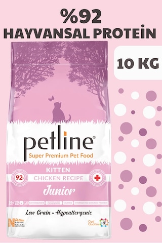 Petline Junior Kitten Tavuklu Yavru Kedi Maması 10 KG