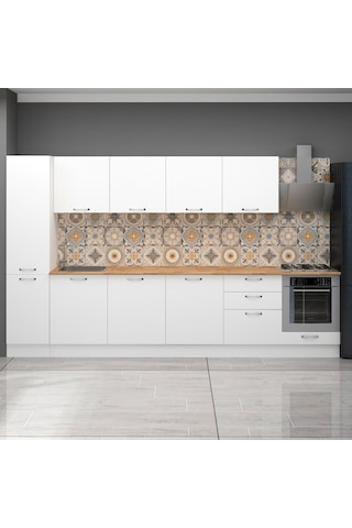 Fly180498-340 Cm Filipa Ank Modüllü Ve Boy Dolaplı Mutfak