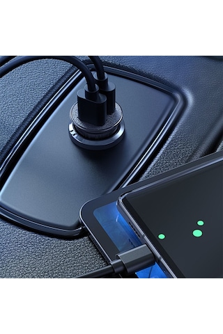 Tüm Araçlara Uyumlu Çift Usb Girişli Çakmaklık Şarj Cihazı