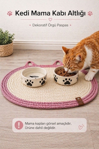 Kedi Ve Köpek Mama Ve Su Kabı Paspası