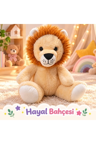 Aslan Peluş 35 Cm Açık Kahverengi