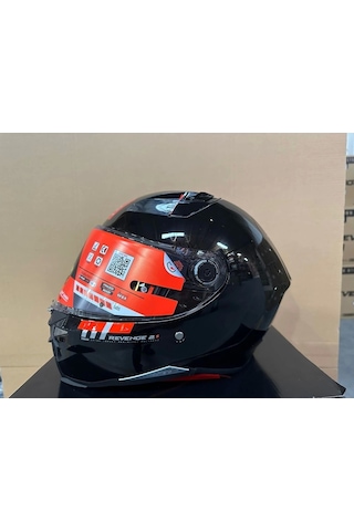 Mt Helmets Revenge 2 S A11 Motosiket Kaskı Parlak Siyah
