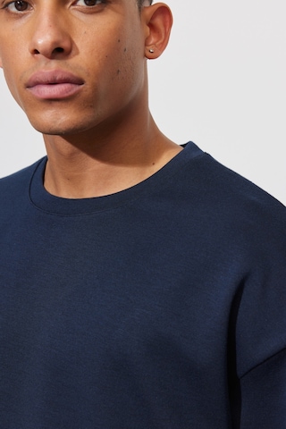 AC&Co / Altınyıldız Classics Erkek Lacı Oversize Bol Kesim Bisiklet Yaka Düz Sweatshirt Lacı