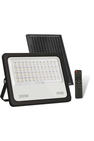 Cata Ct 4649 Kumandalı 200w Solar Led Projektör 6400k Beyaz Işık