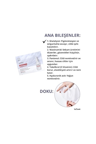 Medipeel Glutathione Toning Tox Mask 25 Ml 5 Adet Beyazlatıcı Tonik Yüz Maskesi