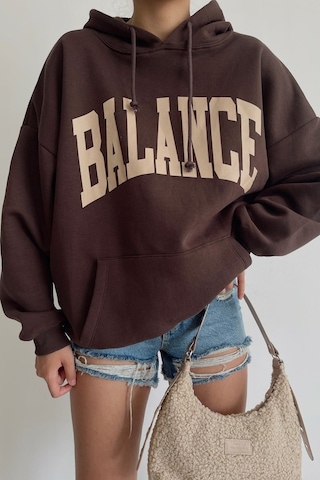 Altamira Kadın Kahverengi Balance Sweatshirt 001