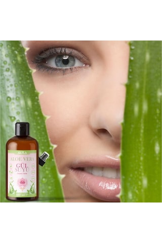 Akita Doğal Aloe Vera Cam Şişe Gül Suyu 100 ML
