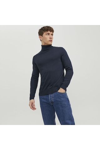 Jack & Jones Balıkçı Yaka Kazak-Emil 12157417 Navy Blazer Lacivert