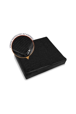 Visco (Kaydırmaz Tabanlı) Kare Ortopedik Oturma Minderi 45x40x7