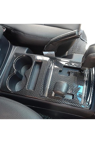 Monyee Mitsubishi Pajero 2007-2019 İçin Abs Karbon Fiber Dokulu Vites Panel Kapağı - Korozyon Ve Çizikten Koruma, Kolay Kurulum