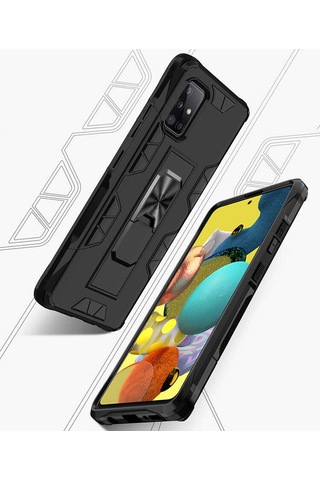 Samsung Uyumlu Galaxy A71 Kılıf Zore Volve Kapak Lacivert