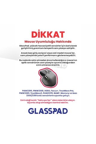 Glasspad Cam Mouse Pad - Premium Temperli Cam - 45x40 Cm Medium Celestial Dream