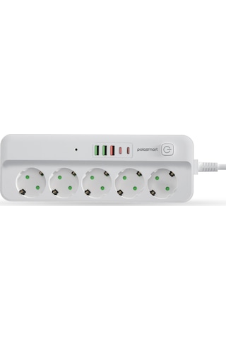 Polosmart Mp21 Akım Korumalı Uzatma Kablosu Priz 2 Metre Beyaz 2 M
