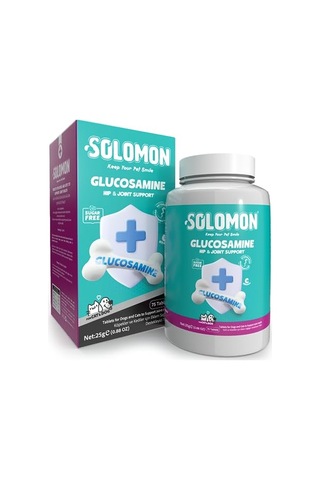 Solomon Glucosamine Tablet Kedi Ve Köpekler İçin Eklem Ve Kas Sağlığı Tamamlayıcı Glukozamin Takviye Gıda 75 Ta