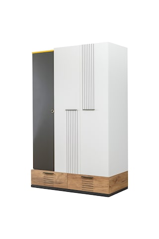 setaymobilya Gardırop, Relax Genç Odası 3 Kapaklı Dolap - Setay