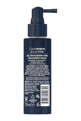 Clear Men Scalp Pro Saç Dökülmesine Karşı Güçlendirici Saç Serumu 70 ML