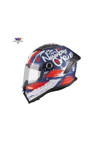 Mt Helmets Stınger 2 Rocket C17 Mat Çocuk Kaskı Mavi