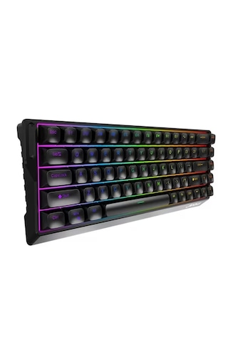 Rgb Işıklı Mini Gaming Oyuncu Klavyesi - %60 Kompakt Tasarım - Kablolu Mekanik Hisli Type-c 69 Tuşlu