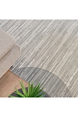 Kaşmir Halı 7/24 Elegante Evore Grey 100x300 CM Salon Mutfak Halısı Yolluk Kilim