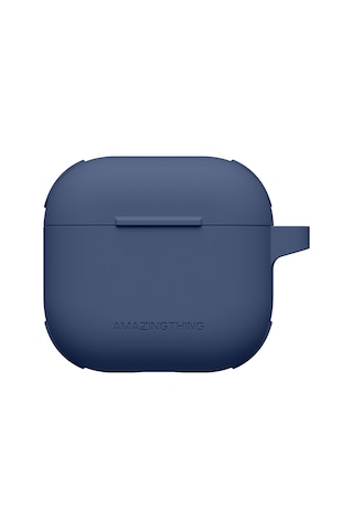 Airpods 4 Kılıf Amazingthing Airbag Köşe Tasarımlı Omni Serisi Silikon Kılıf Lacivert