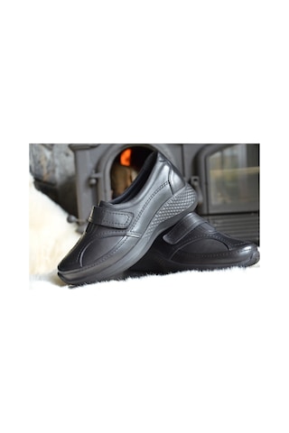 King Paolo U6595 Shoeflex Bunyon - Siyah - Bayan Ayakkabı,Deri Ay