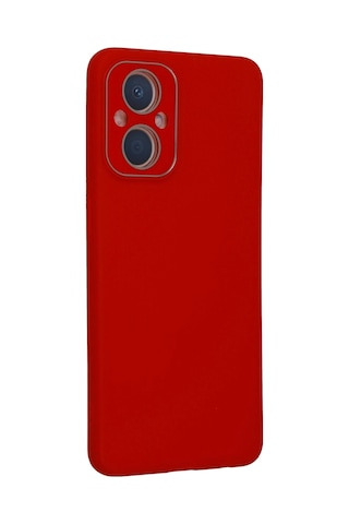 Newface - 579 - Oppo Reno 7 Lite Kılıf Lansman Glass Kapak - Csmo-tex - - Kırmızı