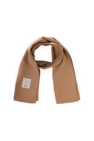 Cigit Organik Müslin Çocuk Fular 25x140 Cm Camel Camel