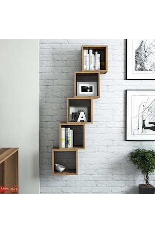 Variant Variant Box Duvar Rafı - Ceviz