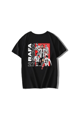 Brz Kids Unisex Çocuk Rafa Silva T-shirt SIYAH