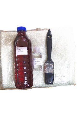 Fiber Tekne Tamir Seti Polyester Ve Elyaf Seti Çok Amaçlı Yama Seti Antik/Beyaz