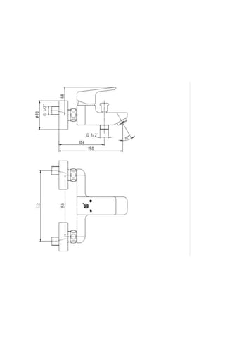 Aryak 103502484 Ar Lunetta Banyo Bataryası Mat Siyah