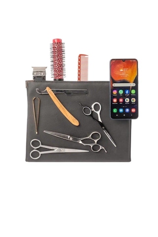 Kuaför Berber Mıknatıslı Telefon Ve Makas Tutucu