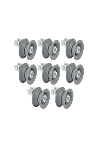 Bosch Uyumlu Bulaşık Makinesi Sepet Tekerleği Üst Teker 8 Adet - 258264233