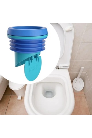 Pazly Suntek Tuvalet Flanş Conta Halkası Evrensel Sızıntı Önleme Mavi Mavi