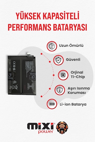 Realme Gt Neo 3 / Gt 2 Pro / Gt 2 / Gt Neo 2 Uyumlu Tam Kapasite Batarya 1 Yıl Garantili