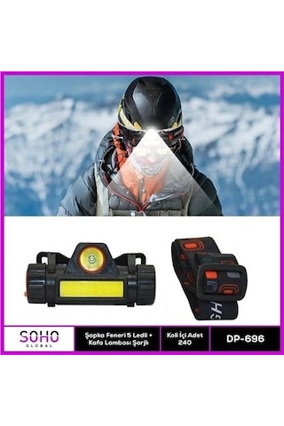 Özel Üretim Şarjlı Ledli Parlak Kamp Avcı Su Geçirmez Güçlü Fener Outdoor Dempower Kafa Lambası Diğer